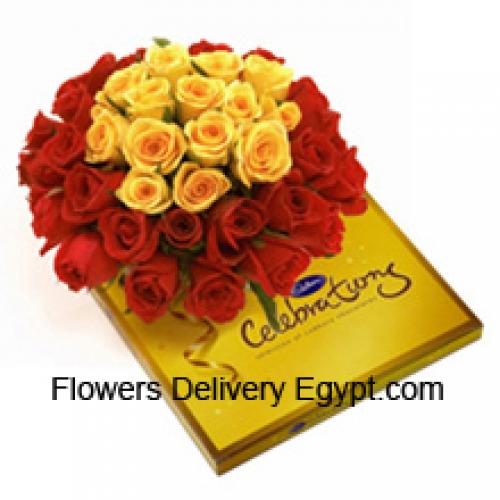 36 Rosas con Chocolates Variados Cadbury