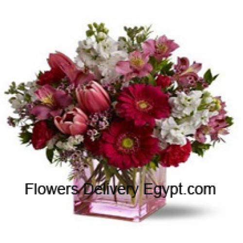 Beautiful Assorted Flowers in Vase