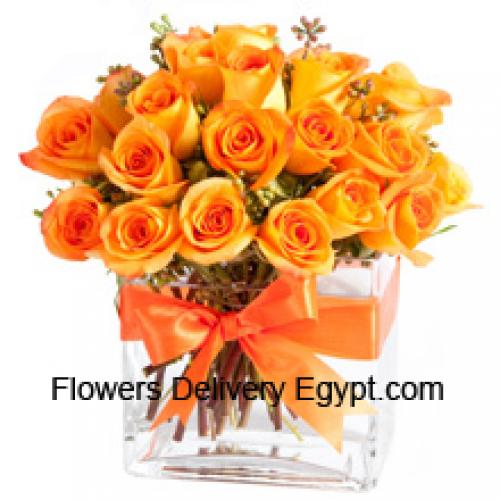 24 Sweet Orange Roses