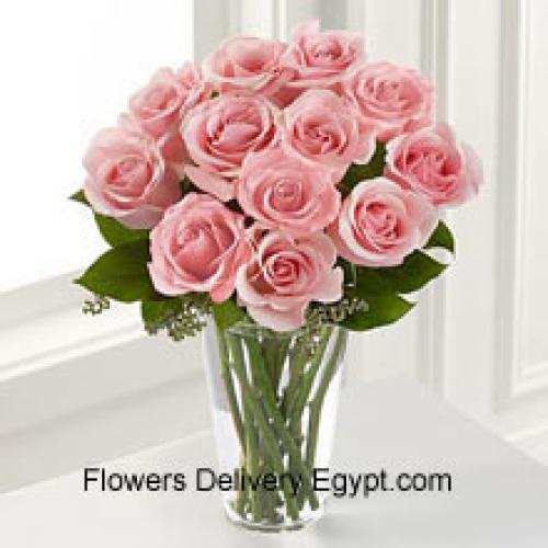 12 Dreamy Pink Roses