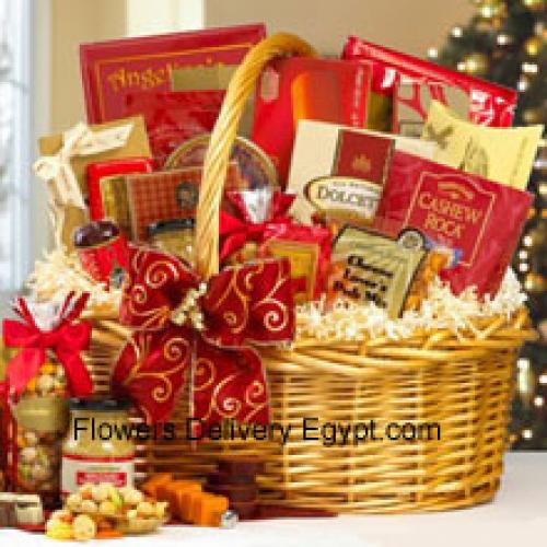 Gift Basket Containing Snacks